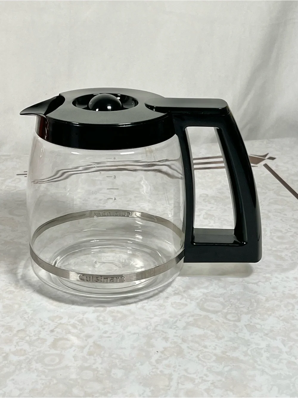 Cuisinart Clear Glass Coffee Carafe with Black Lid & Handle